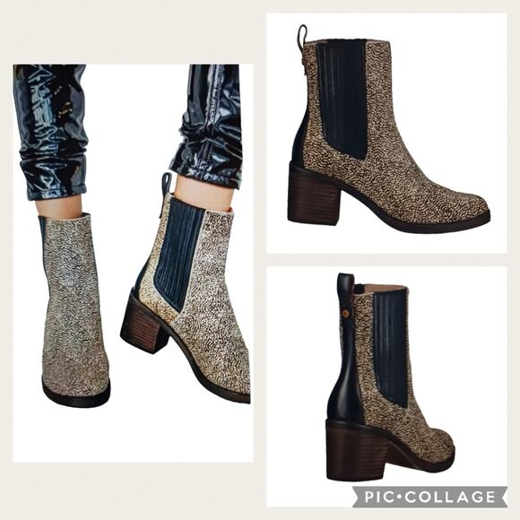 FS2197 EUC $225 UGG Camden Exotic Chelsea Boots size 7 - Picture 1 of 11